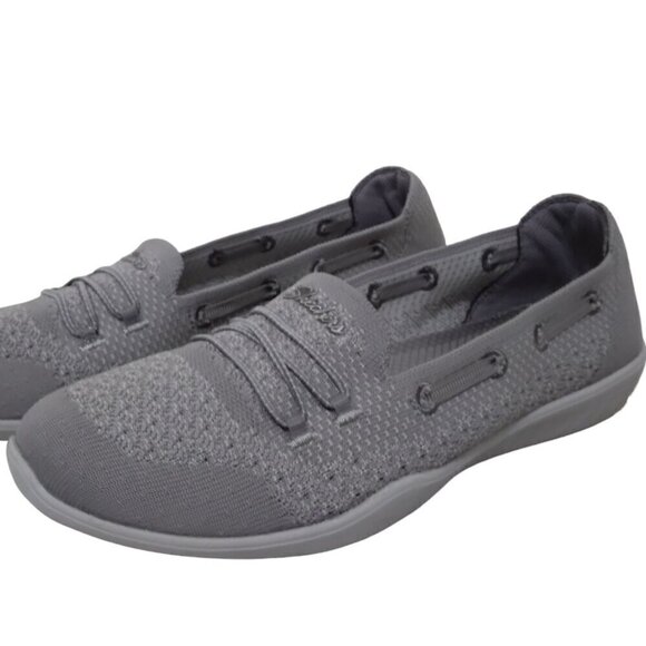 SKECHERS | Gray NEWBERRY ST 100174 Air-Cooled Memory Foam Slip-On Shoe | Size 10 - Picture 1 of 8